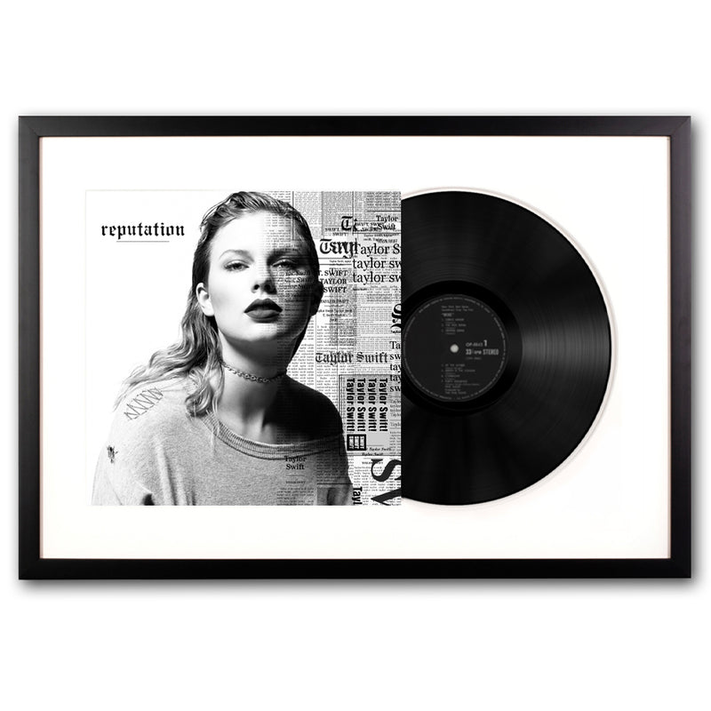 Framed Taylor Swifts Reputation Vinyl Album Art