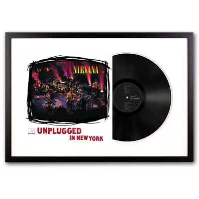 Framed Nirvana MTV Unplugged Vinyl Album Art