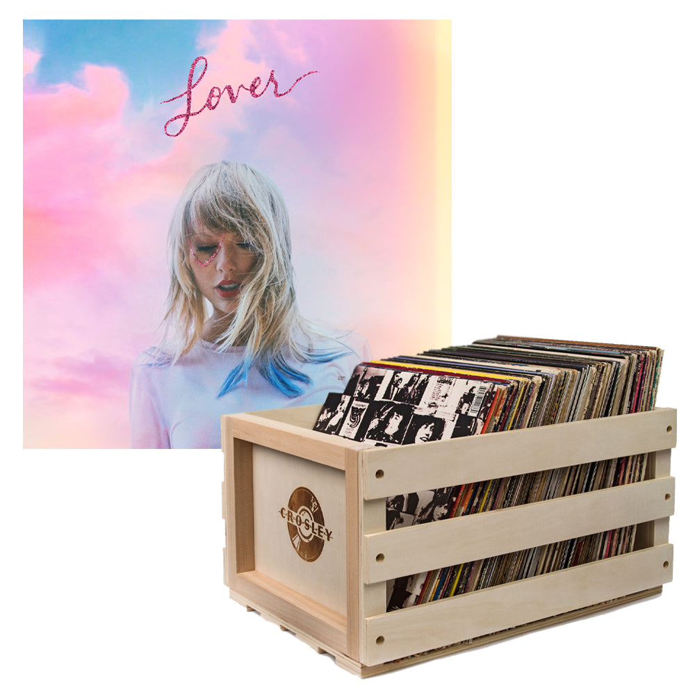 Crosley Record Storage Crate & Taylor Swift - Evermore - Double