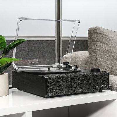 Victrola Eastwood II Turntable - Black + Bundled Majority D40 Bluetooth Speakers