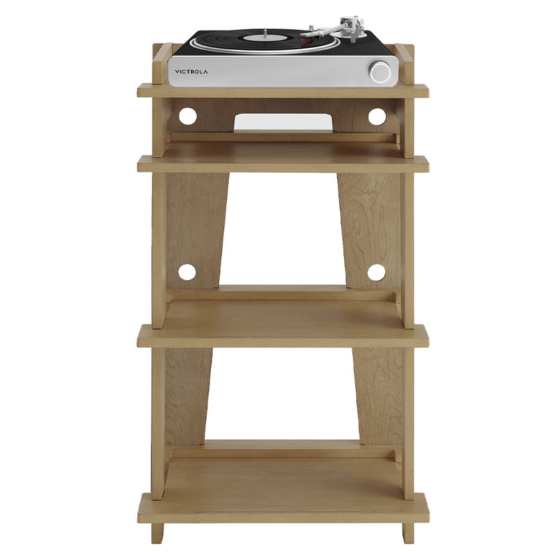 Victrola Stream Carbon Turntable + Crosley Soho Turntable Stand - Natural