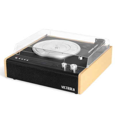 Victrola Eastwood Turntable + Bundled Crosley Record Storage Display Stand