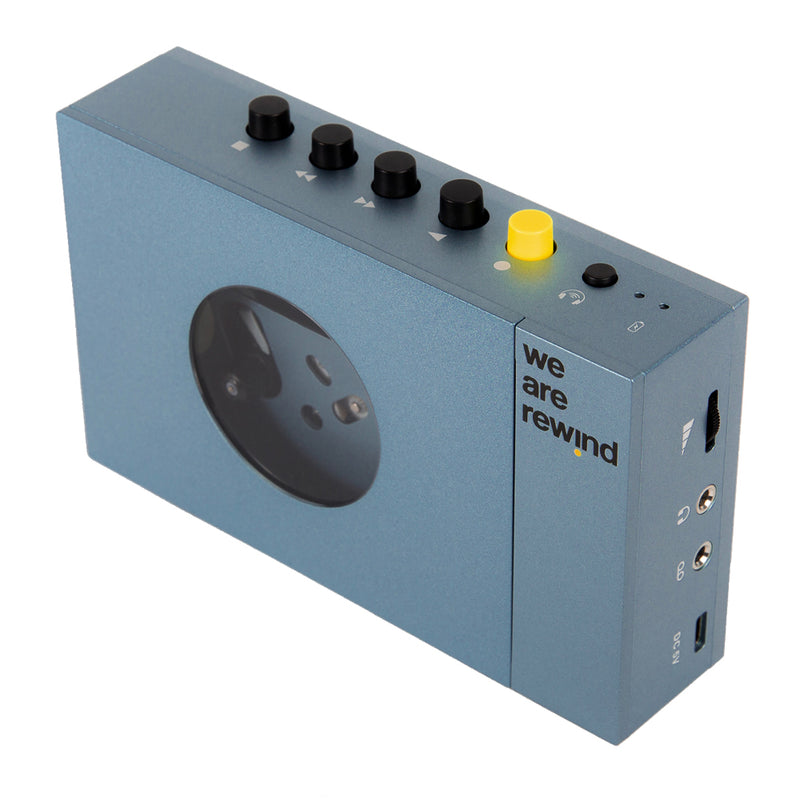 We Are Rewind Portable Cassette Player & Recorder - Kurt, Blue