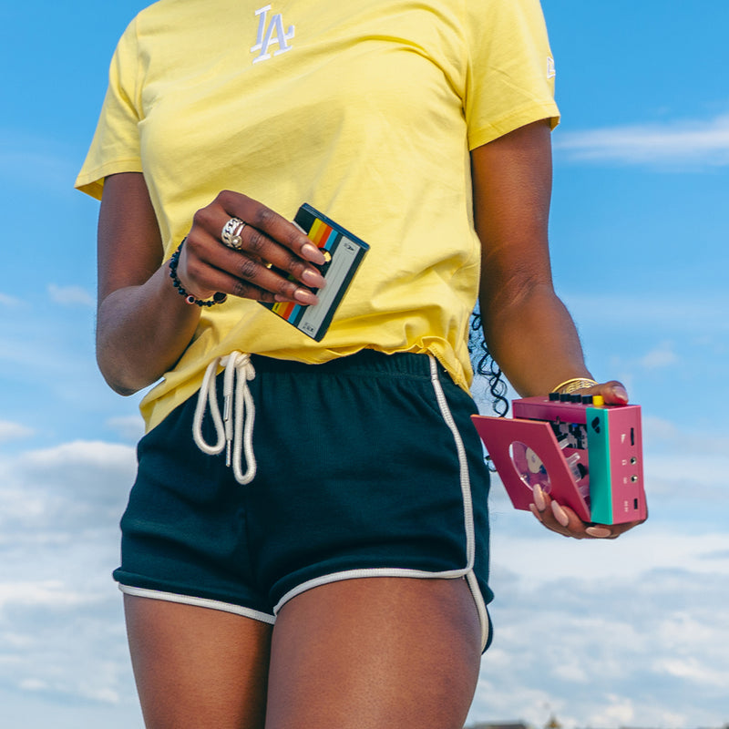 We Are Rewind Portable Cassette Player & Recorder - Edith, Pink & Green
