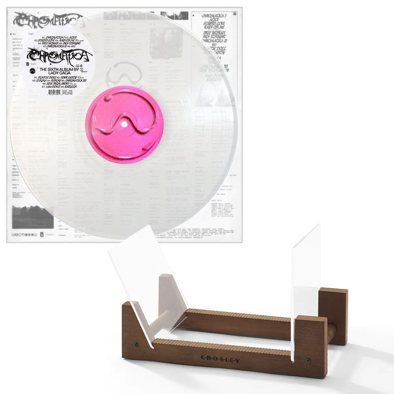 Lady Gaga Chromatica - Vinyl Album & Crosley Record Storage Display Stand