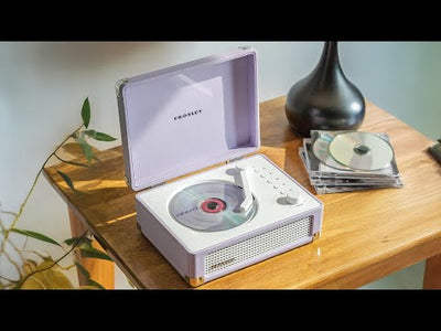 Crosley Cruiser Portable Retro CD Player with Stereo Bluetooth Speakers, FM Radio - Mint