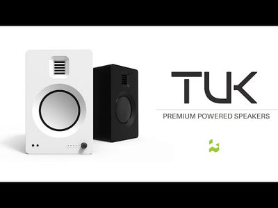 Kanto TUK 260W Powered Bookshelf Speakers with Headphone Out, USB Input, Dedicated Phono Pre-amp, Bluetooth - Pair, Matte Black