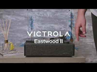 Victrola Eastwood II Turntable - Black + Bundled Majority D40X Bluetooth Speakers