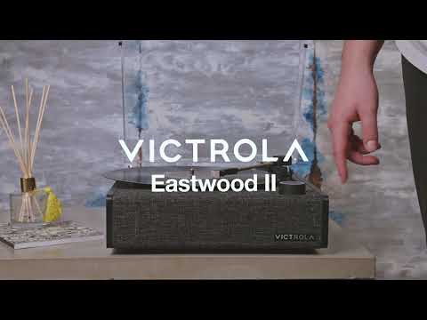 Victrola Eastwood II Turntable - Black + Bundled Majority D40X Bluetooth Speakers