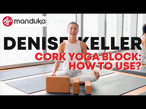 Jade Yoga Cork Yoga Block - Large