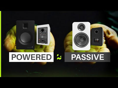 Kanto REN 200W Powered Bookshelf Speakers with HDMI ARC, USB-C, and Bluetooth 5.3 - Matte Black, Pair