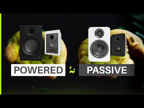 Kanto REN 200W Powered Bookshelf Speakers with HDMI ARC, USB-C, and Bluetooth 5.3 - Matte Black, Pair