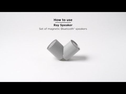 Lexon Ray Set Of Magnetic Bluetooth Speakers - Alu Polish