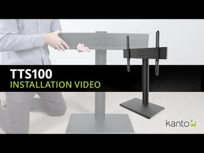 Kanto TTS100 Height Adjustable and Swivelling Tabletop TV Stand for 37" - 75" TVs