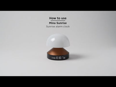 Lexon Mina Sunrise Sunrise Alarm Clock - Gunmetal