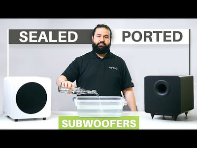 Kanto SUB8 300W 8" Sealed Powered Subwoofer, Matte Black