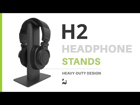 Kanto H2W Premium Universal Desktop Headphone Stand, White