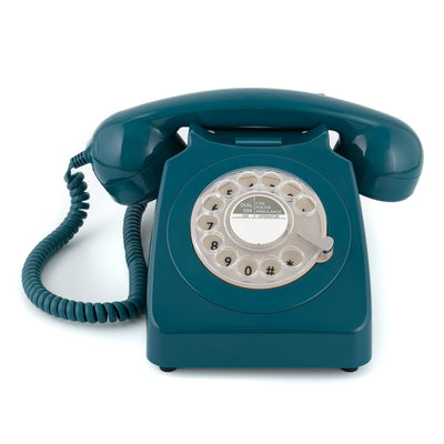 GPO Retro 746 Rotary Telephone - Azure Blue