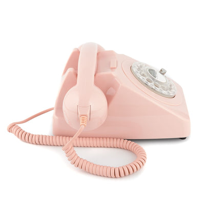 GPO Retro 746 Rotary Telephone - Carnation Pink