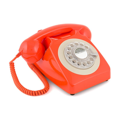 GPO Retro 746 Rotary Telephone - Orange