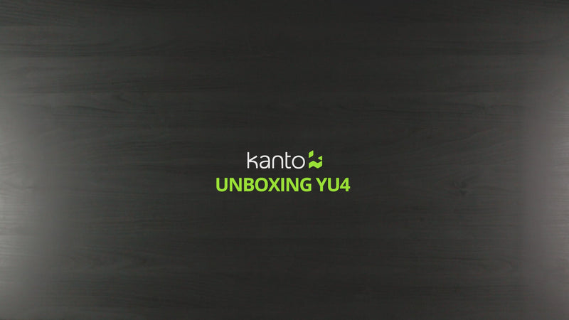 Kanto YU4 140W Powered Bookshelf Speakers with Bluetooth and Phono Preamp - Pair, Bamboo