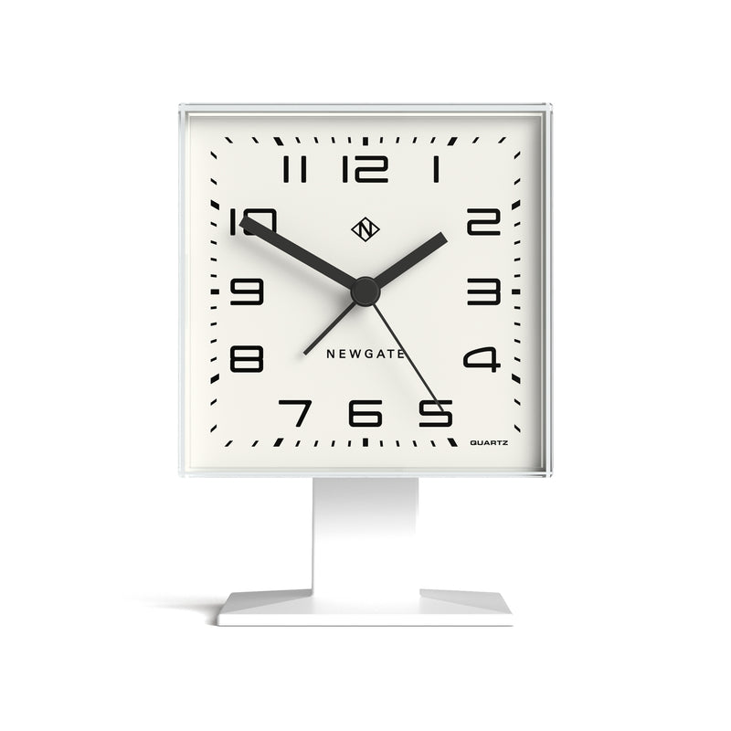 Newgate Victor Alarm Clock Pebble White