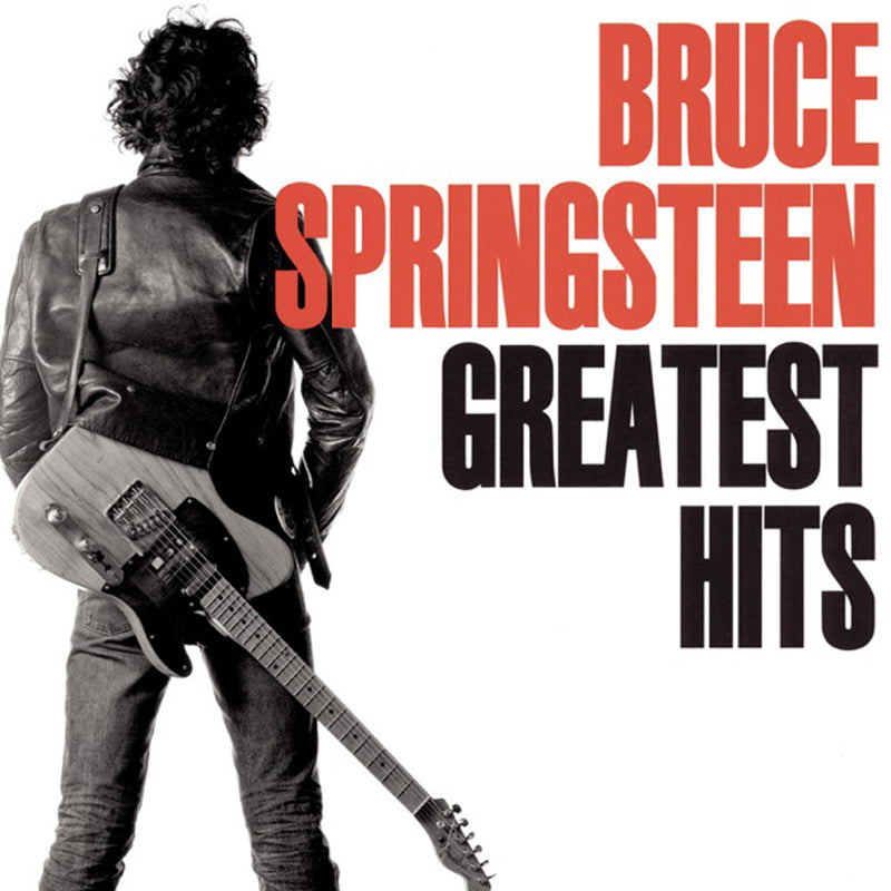 Bruce Springsteen Greatest Hits Vinyl Album & Crosley Record Storage Display Stand