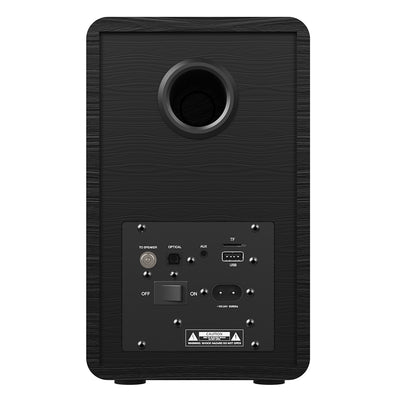 Crosley Voyager Bluetooth Portable Turntable - Black + Bundled Majority D40 Bluetooth Speakers - Black