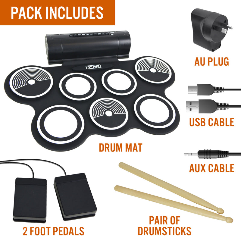 3rd Avenue Roll Up Drum Kit