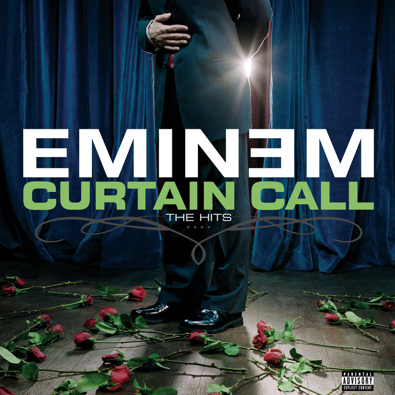 Crosley Record Storage Crate & Eminem Curtain Call - Double Vinyl Album Bundle