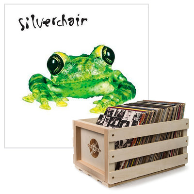 Crosley Record Storage Crate Silverchair Frogstomp Vinyl Album Bundle