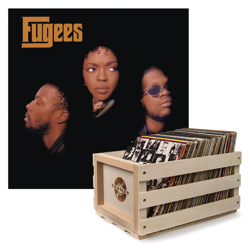 Crosley Record Storage Crate Fugees The Score Vinyl Album Bundle