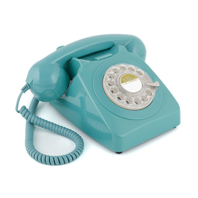 GPO Retro 746 Rotary Telephone - Blue