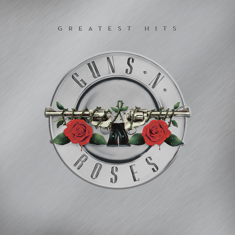 Guns N Roses Greatest Hits - Double Vinyl Album & Crosley Record Storage Display Stand