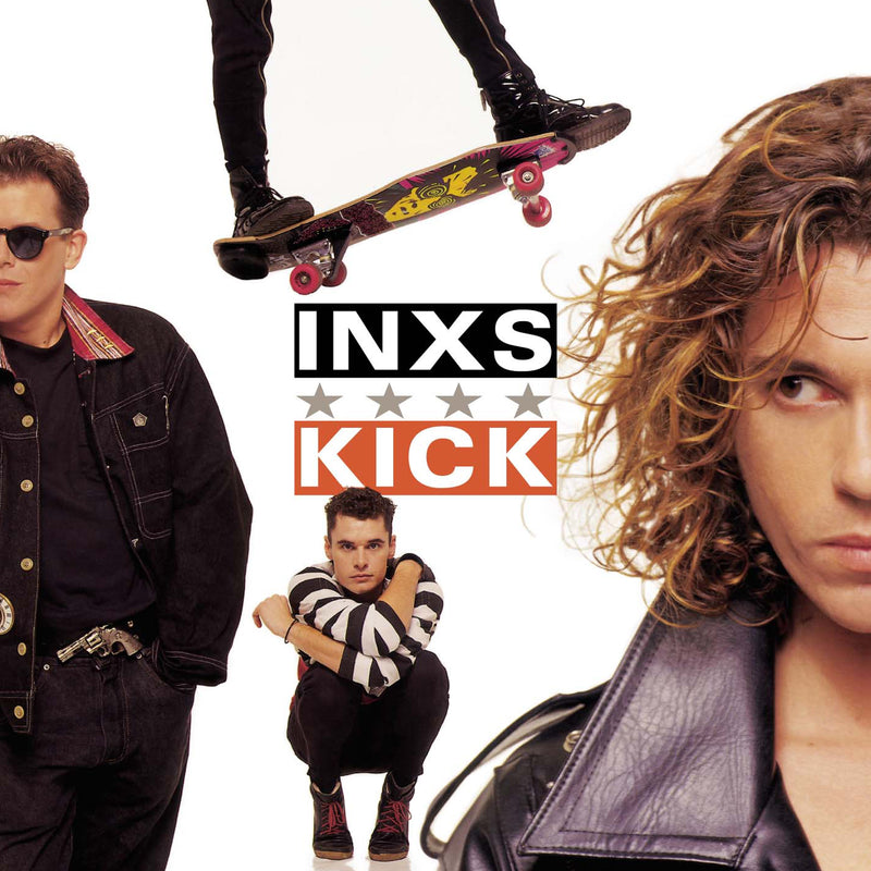 Inxs Kick - Vinyl Album & Crosley Record Storage Display Stand