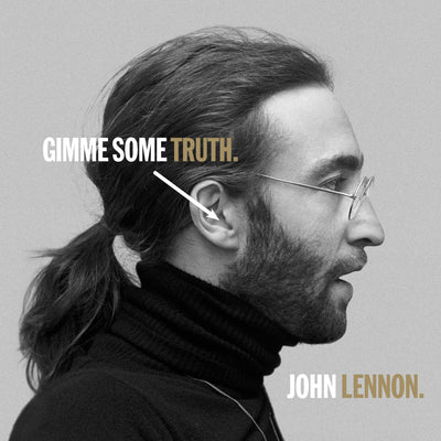 John Lennon Gimmie Some Truth - Double Vinyl Album & Crosley Record Storage Display Stand