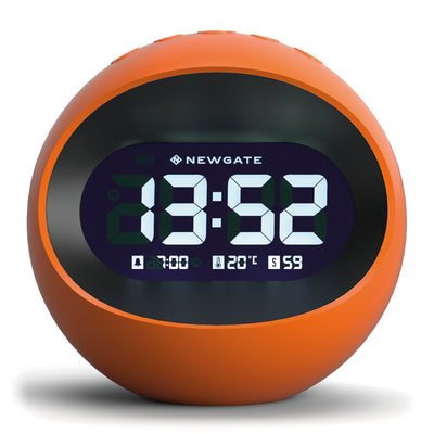 Newgate Centre Of The Earth Lcd Alarm Clock Pumpkin Orange