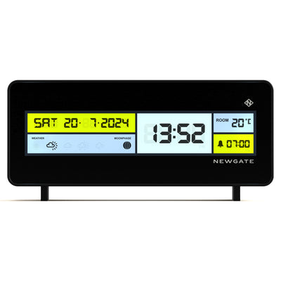 Newgate Futurama Lcd Alarm Clock Black Case Black Lens