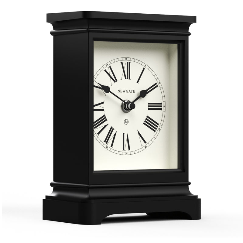 Newgate Time Lord Mantel Clock Matte Black