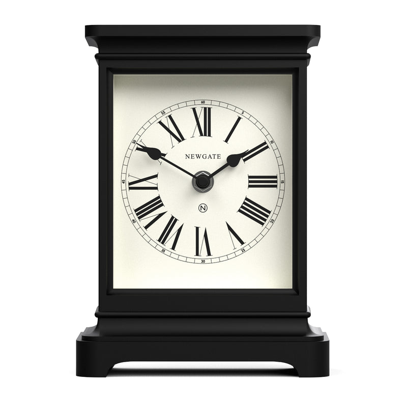 Newgate Time Lord Mantel Clock Matte Black