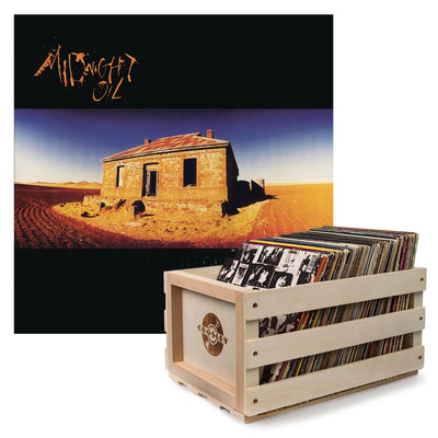 Crosley Record Storage Crate Midnight Oil Diesel And Dust Vinyl Album Bundle