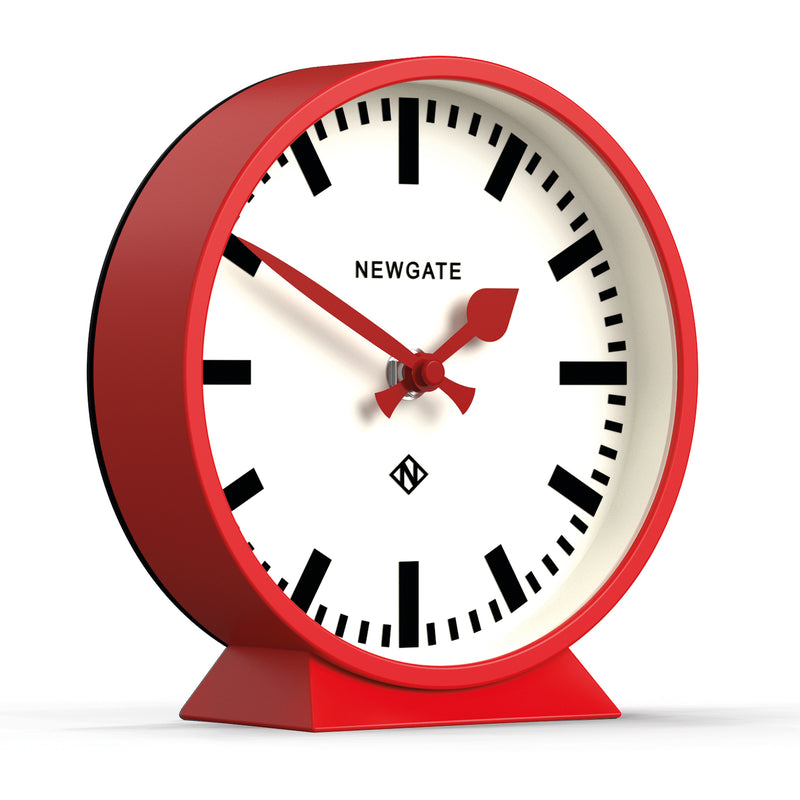 Newgate Railway Mantel Clock Fire Engine Red