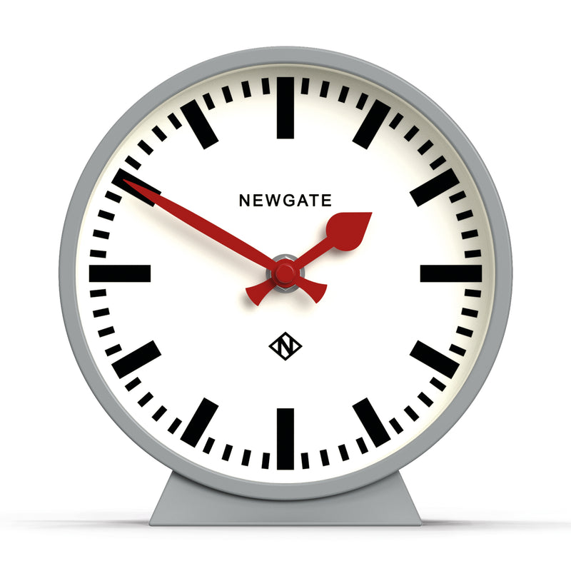 Newgate Railway Mantel Clock Posh Grey