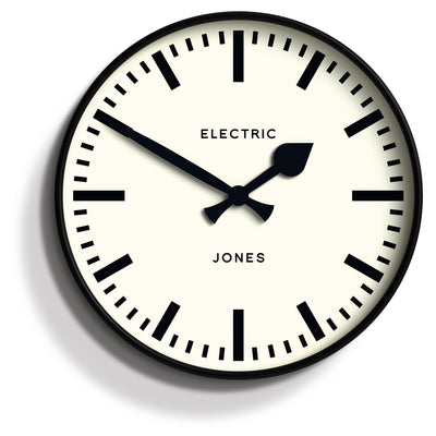 Newgate Jones Railway Wall Clock Black