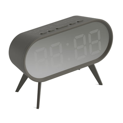 Newgate Space Hotel Cyborg Led Alarm Clock Grey