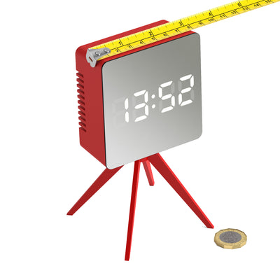 Newgate Space Hotel Droid Led Alarm Clock Red