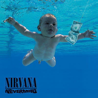 Crosley Record Storage Crate & Nirvana Nevermind - Vinyl Album Bundle