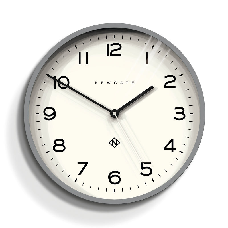 Newgate Number Three Echo Clock Silicone Grey