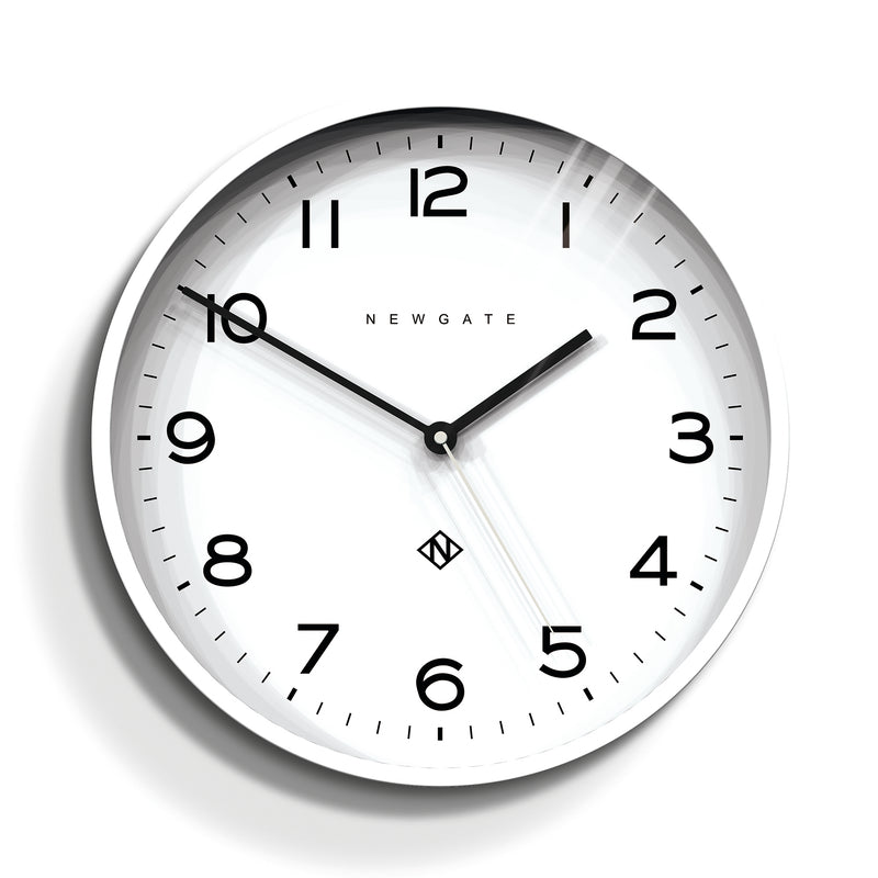 Newgate Number Three Echo Clock Silicone White