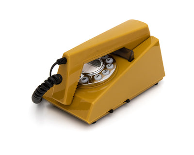 GPO Retro Trim Phone Push Button - Mustard